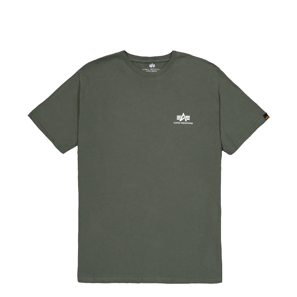 Alpha Industries T-Shirt Basic T Small Logo Dark Olive - 1 Alpha Industries T-Shirt Basic T Small Logo Dark Olive - 1