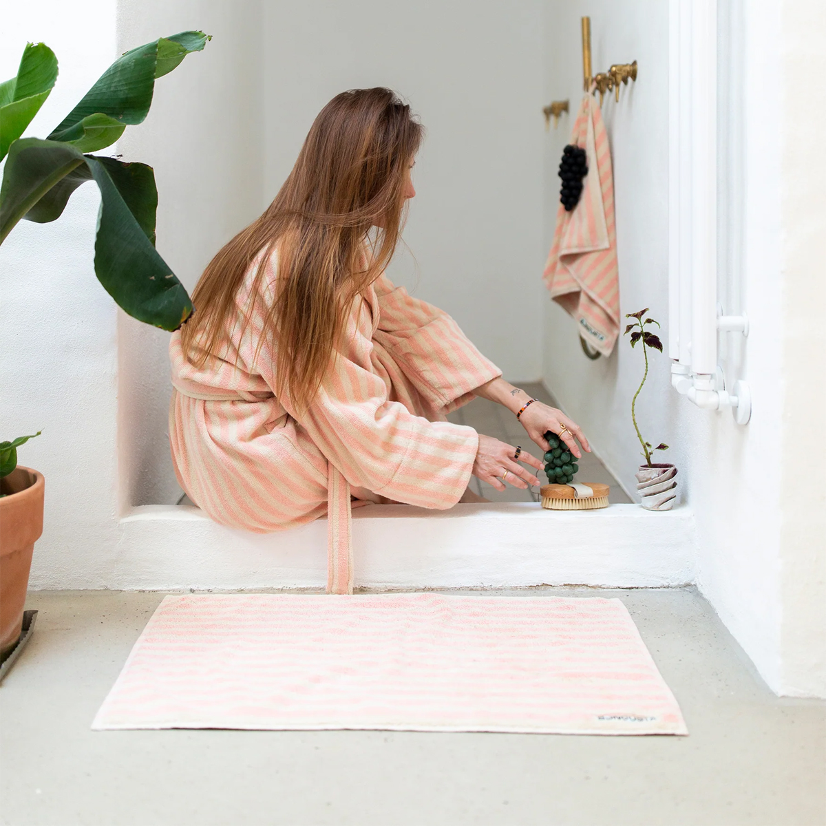 BON Tappetino Naram Bath Mat Tropical Creme - 3