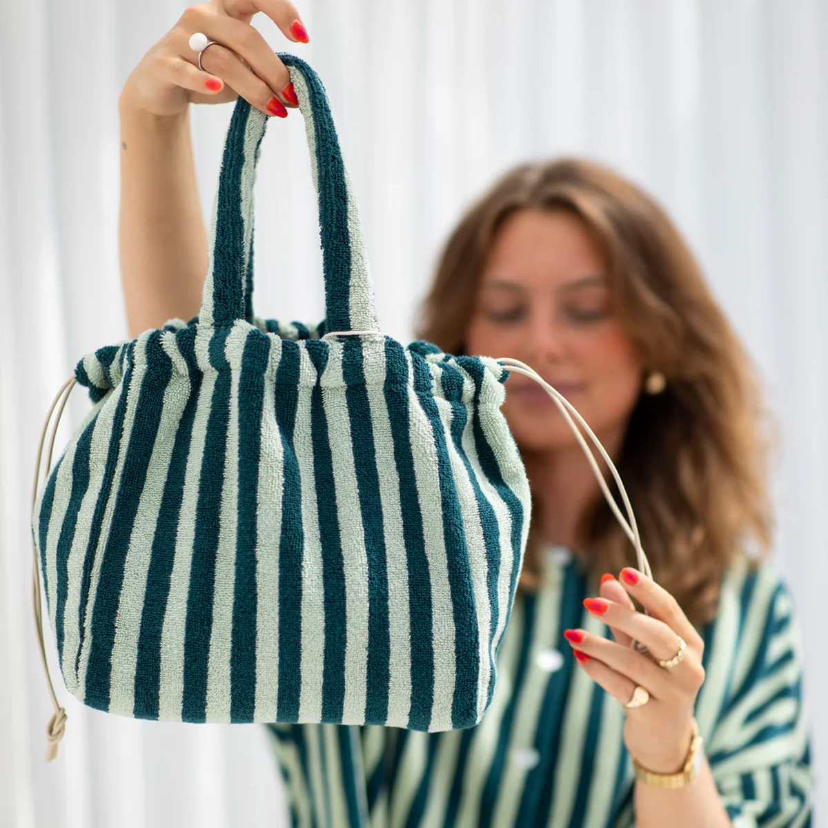 BON Borsa a mano Naram Small Sea Foam Deep Teal - 2 BON Borsa a mano Naram Small Sea Foam Deep Teal - 2