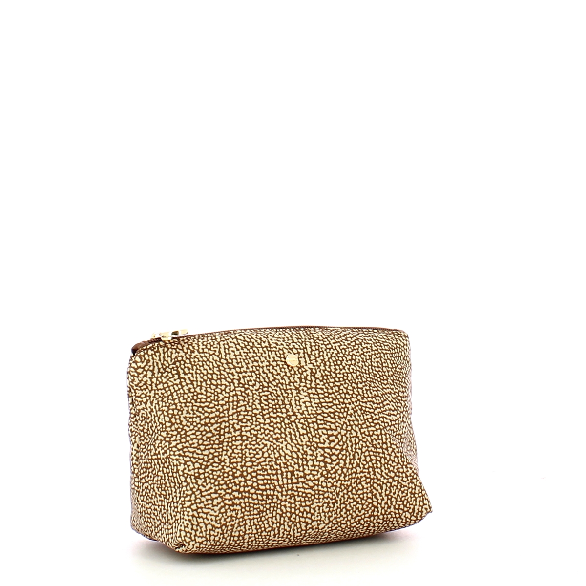 Borbonese Busta portacosmetici in Nylon riciclato Beige Marrone - 2 Borbonese Busta portacosmetici in Nylon riciclato Beige Marrone - 2