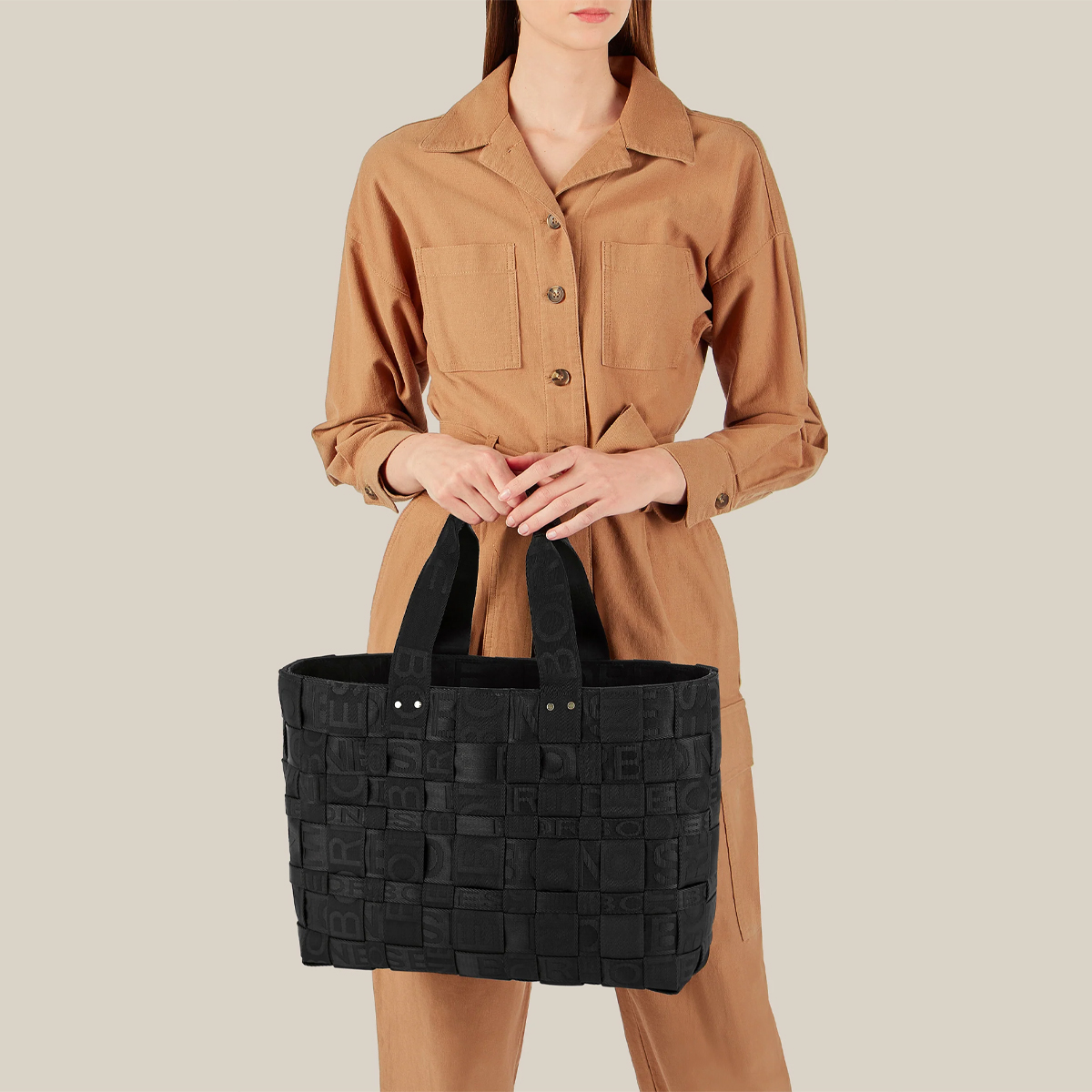 Borbonese Shopper Strapcycle Large Nero - 2 Borbonese Shopper Strapcycle Large Nero - 2