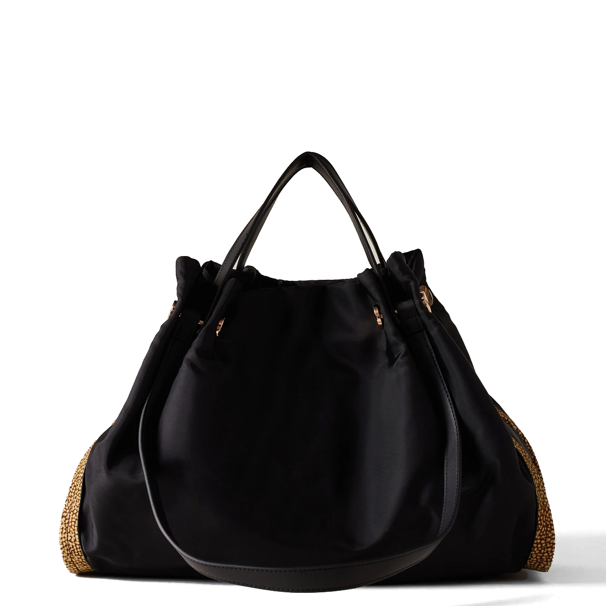 Borbonese New Orbit Large OP Naturale Nero Shopper - 1