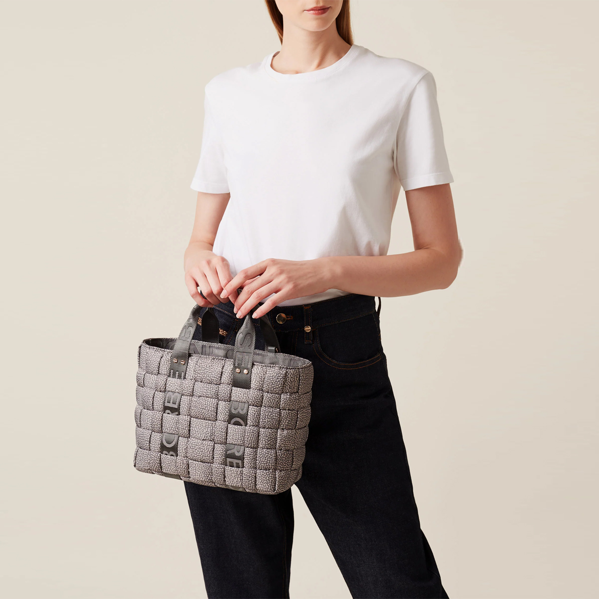 Borbonese Borsa a mano Strapcycle Clay Grey - 5 Borbonese Borsa a mano Strapcycle Clay Grey - 5