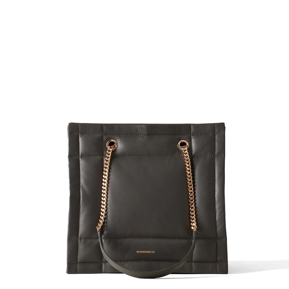Borbonese Borsa a spalla Reverse Medium Clay Grey - 3 Borbonese Borsa a spalla Reverse Medium Clay Grey - 3