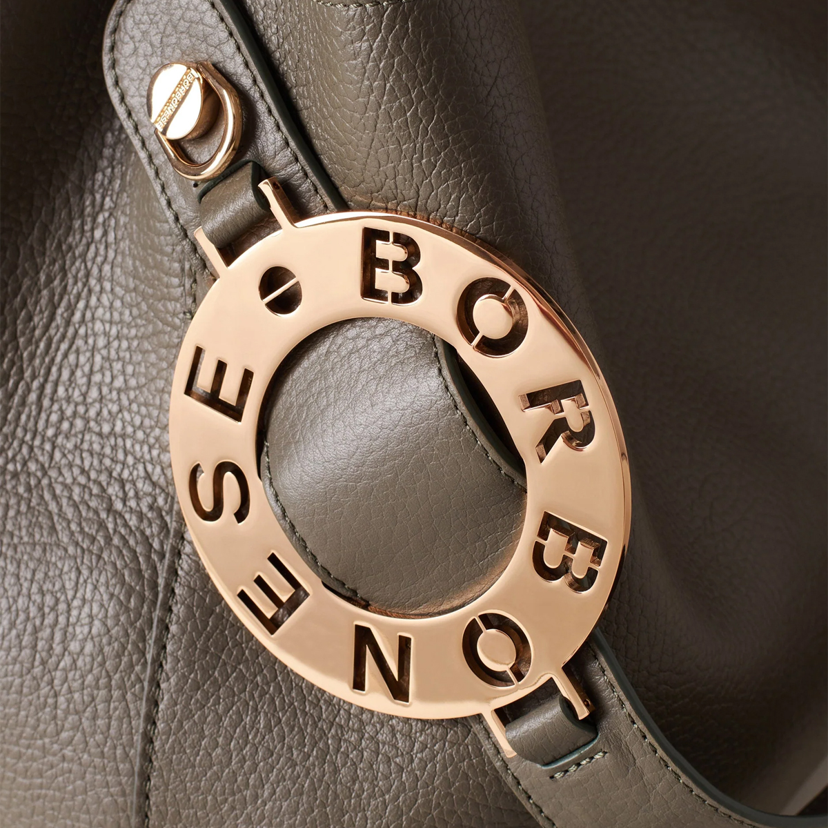 Borbonese Secchiello Small 011 Small Clay Grey - 4 Borbonese Secchiello Small 011 Small Clay Grey - 4