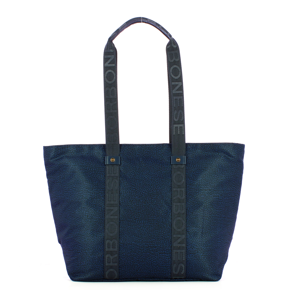 Borbonese Shopper Eco Line Medium Blu - 1