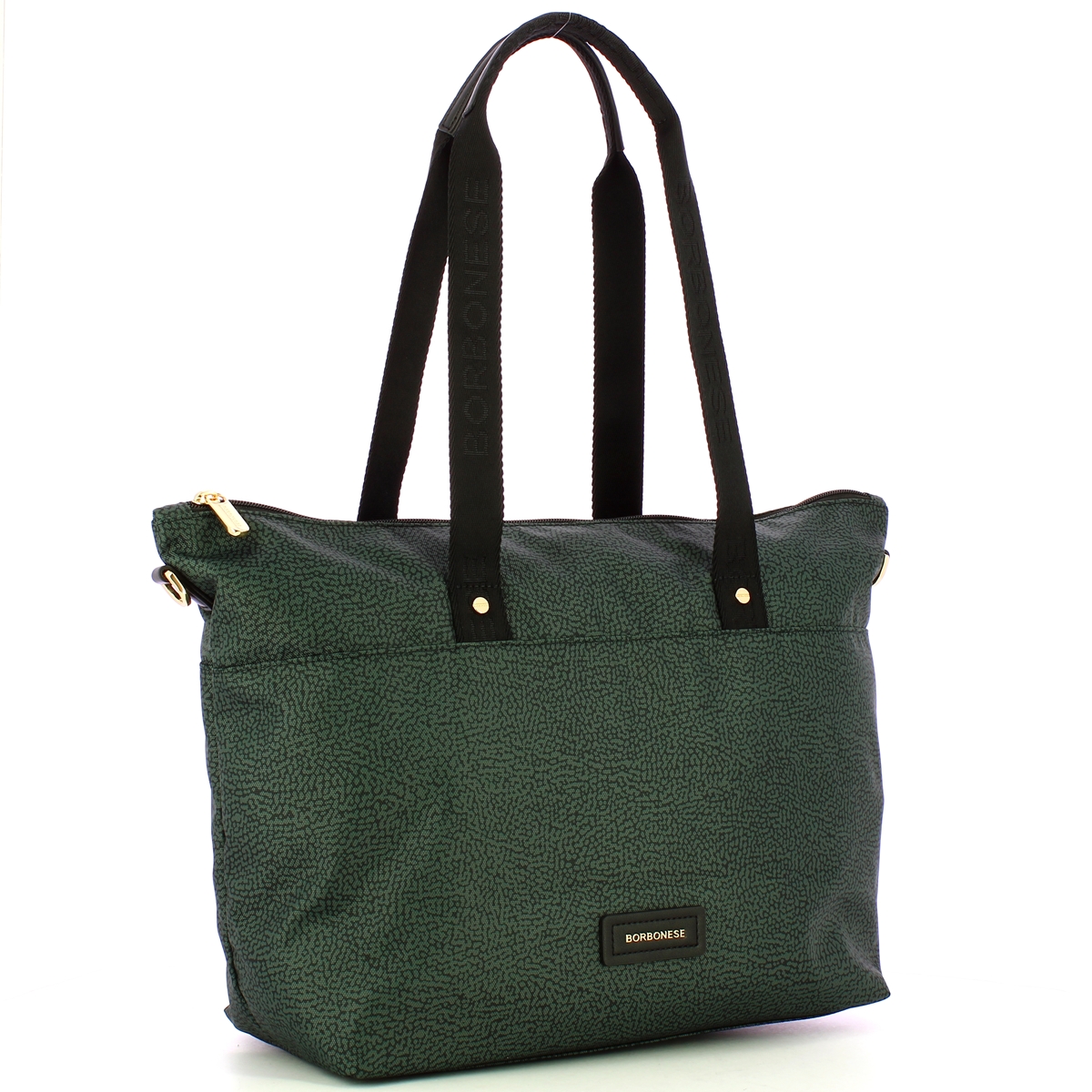 Borbonese Borsa Shopping Large Peltro - 2 Borbonese Borsa Shopping Large Peltro - 2