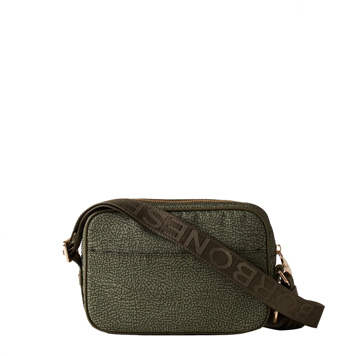 Borbonese Camera Bag Small Verde Militare - 4
