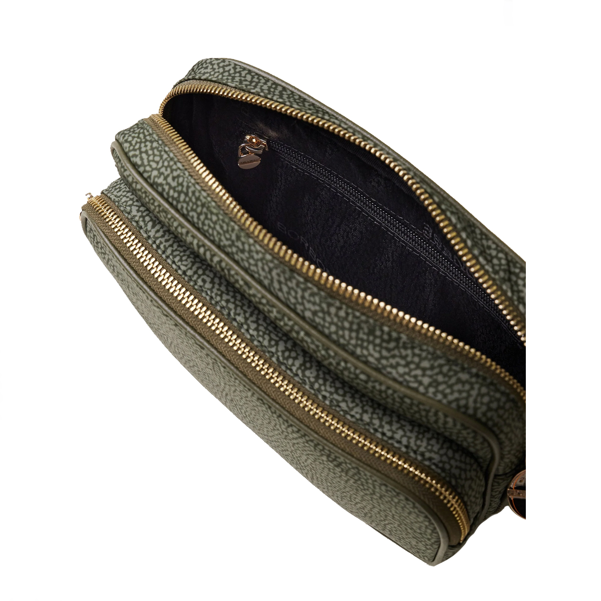 Borbonese Camera Bag Small Verde Militare - 6