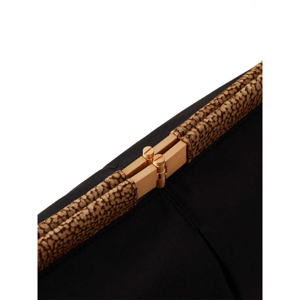 Borbonese Tracolla 5PM Medium Nero OP Naturale - 5 Borbonese Tracolla 5PM Medium Nero OP Naturale - 5