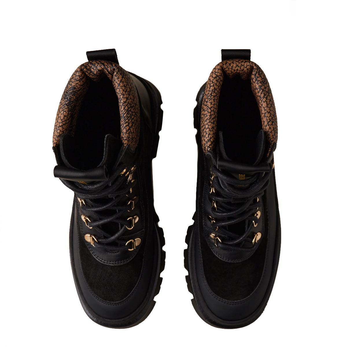 Borbonese Combat Boot Pedula Nero OP Naturale - 4