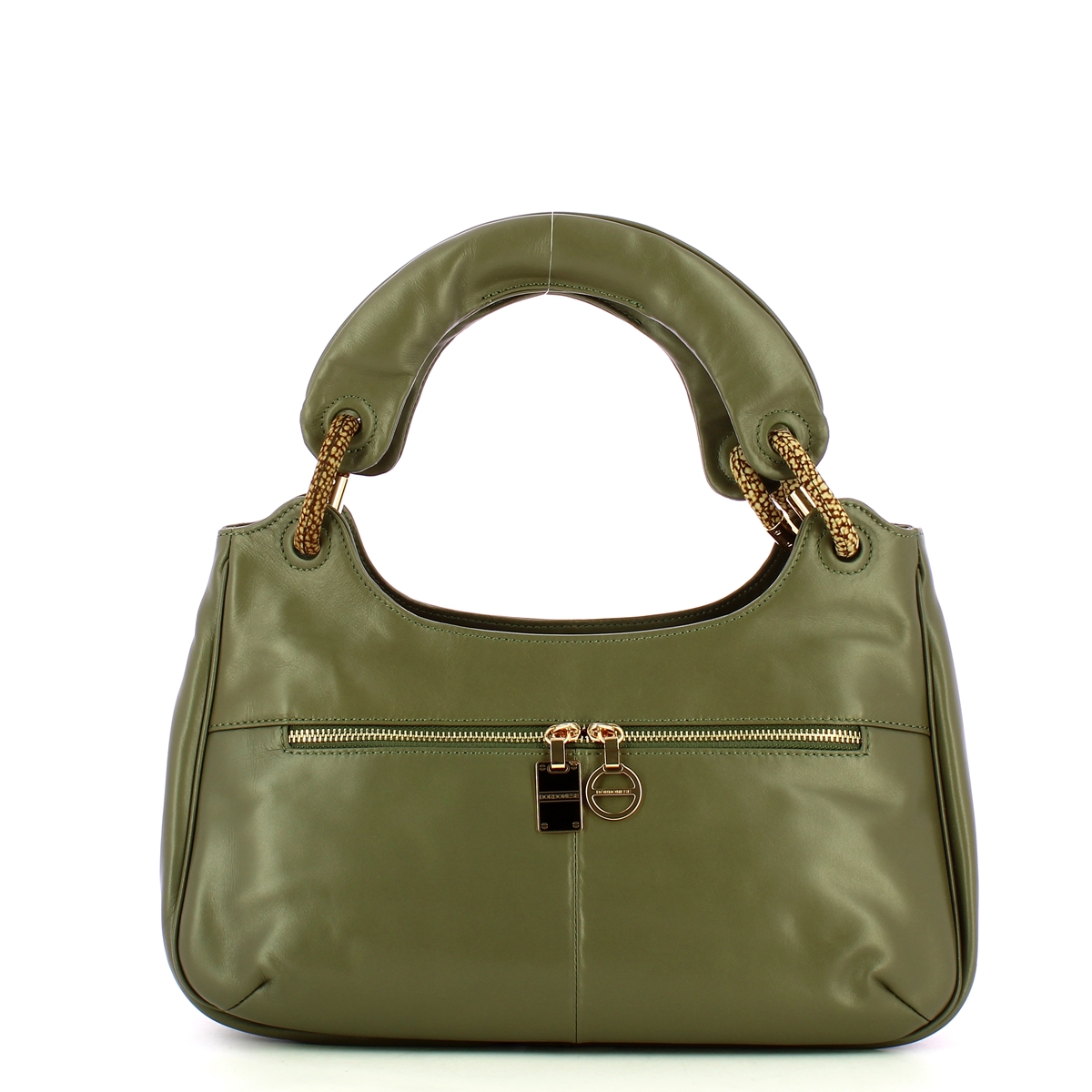Borbonese Borsa a mano in pelle Clay Grey OP Naturale - 1