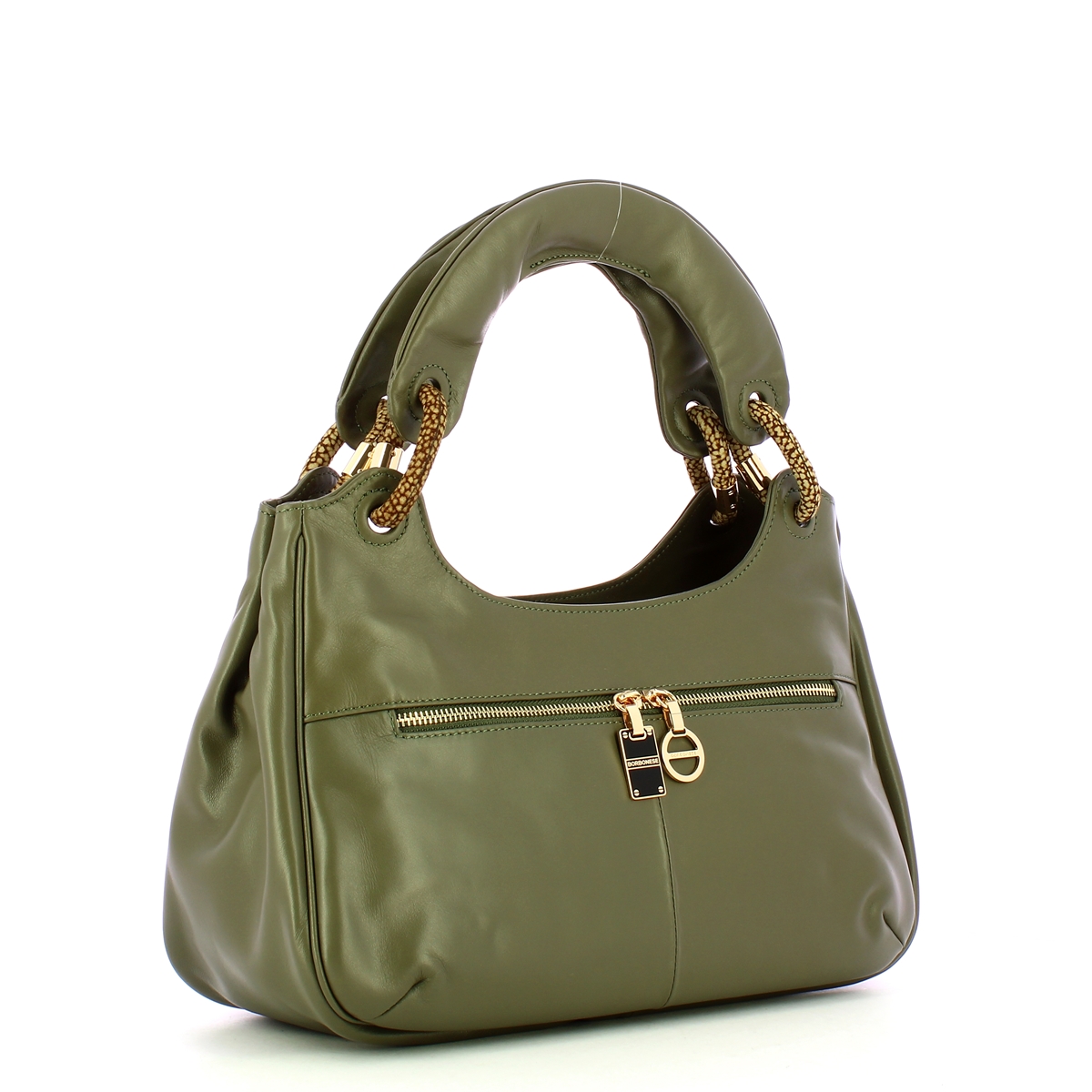 Borbonese Borsa a mano in pelle Clay Grey OP Naturale - 2