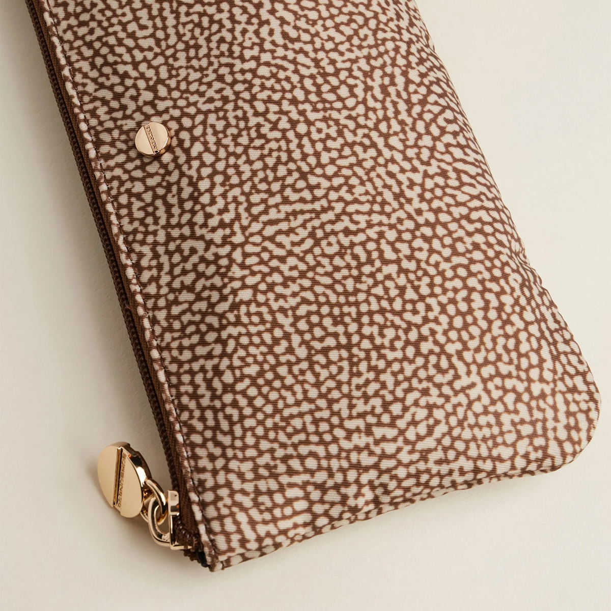 Borbonese Beige Marrone Flat Pouch - 3