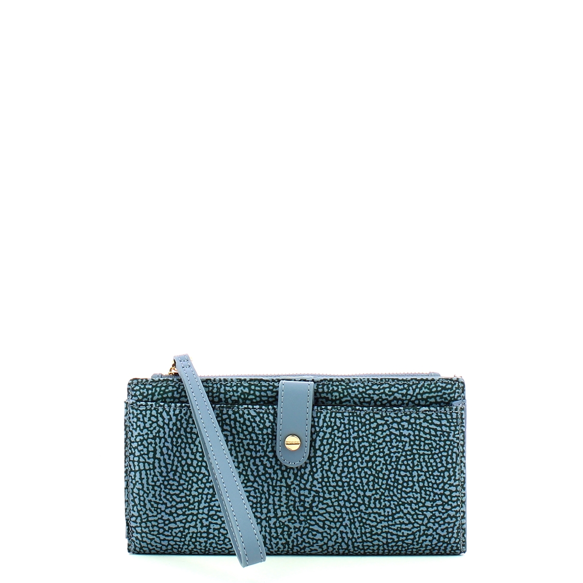 Borbonese Large Denim Wallet - 1 Borbonese Large Denim Wallet - 1