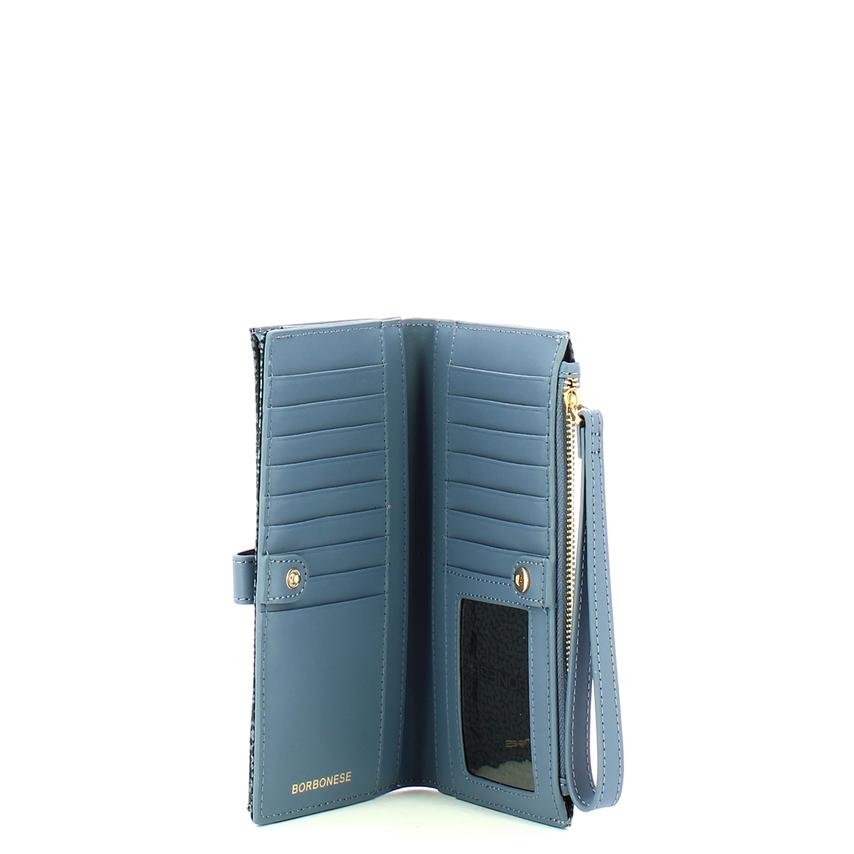 Borbonese Large Denim Wallet - 3 Borbonese Large Denim Wallet - 3