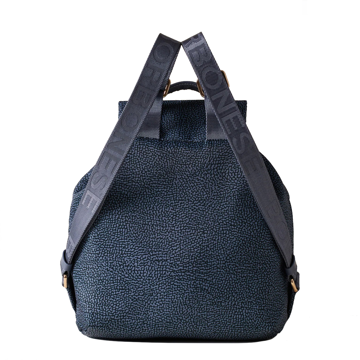 Borbonese Medium Denim Recycled Nylon Backpack - 4