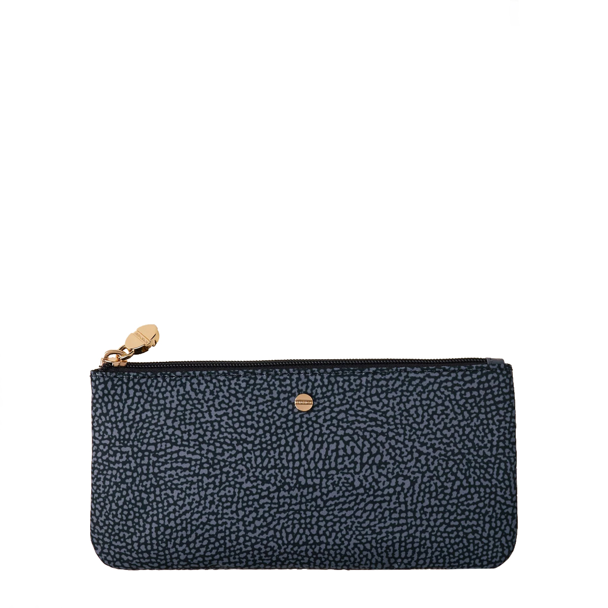 Borbonese Denim Flat Pouch - 1 Borbonese Denim Flat Pouch - 1