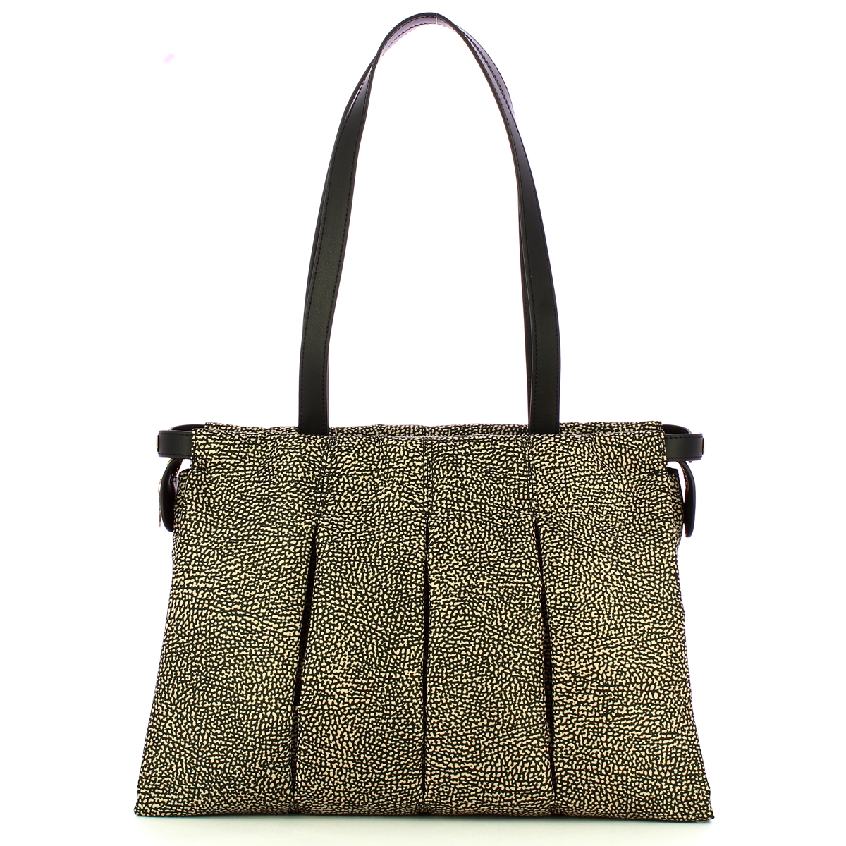 Borbonese Borsa shopping Medium OP Naturale Nero - 1
