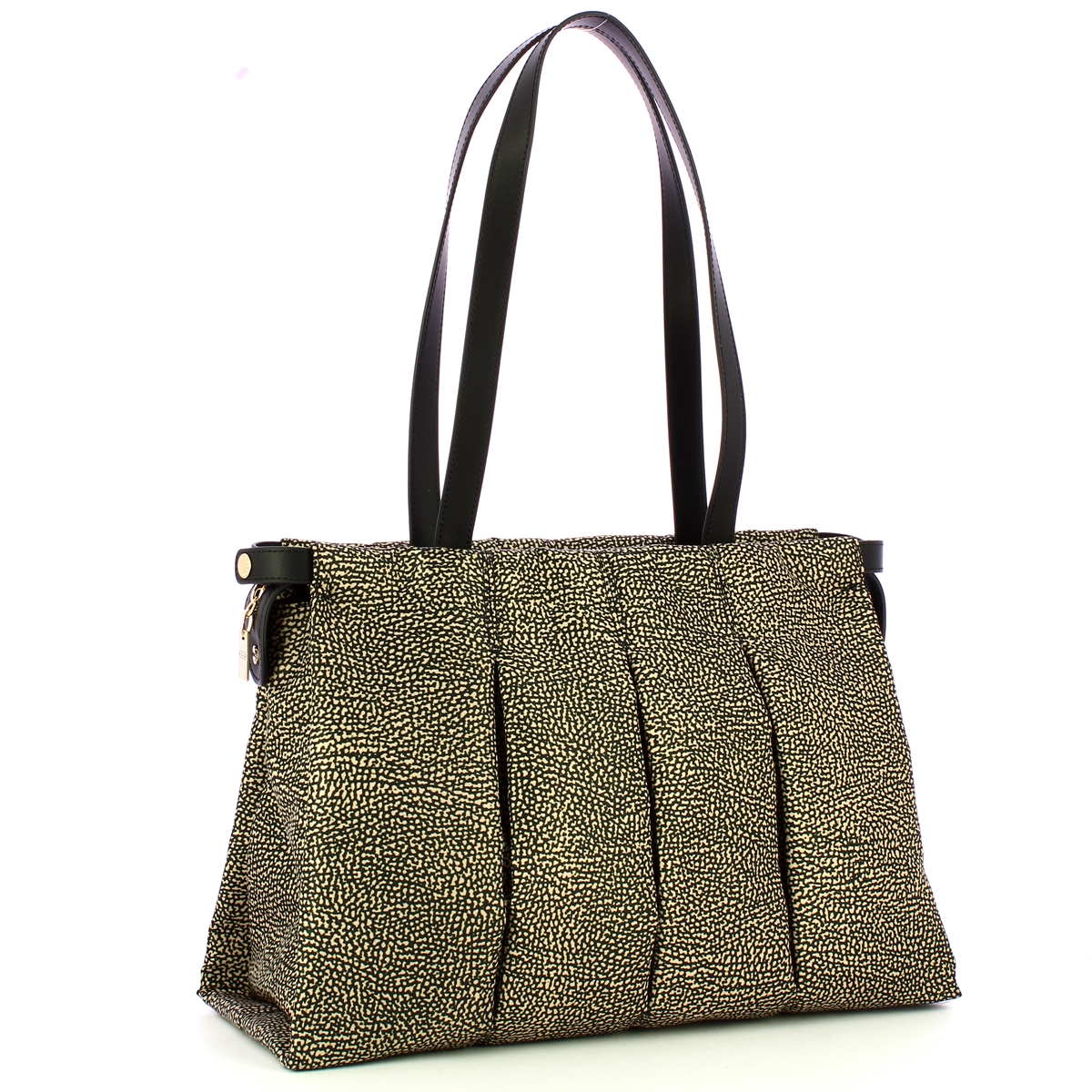Borbonese Borsa shopping Medium OP Naturale Nero - 2