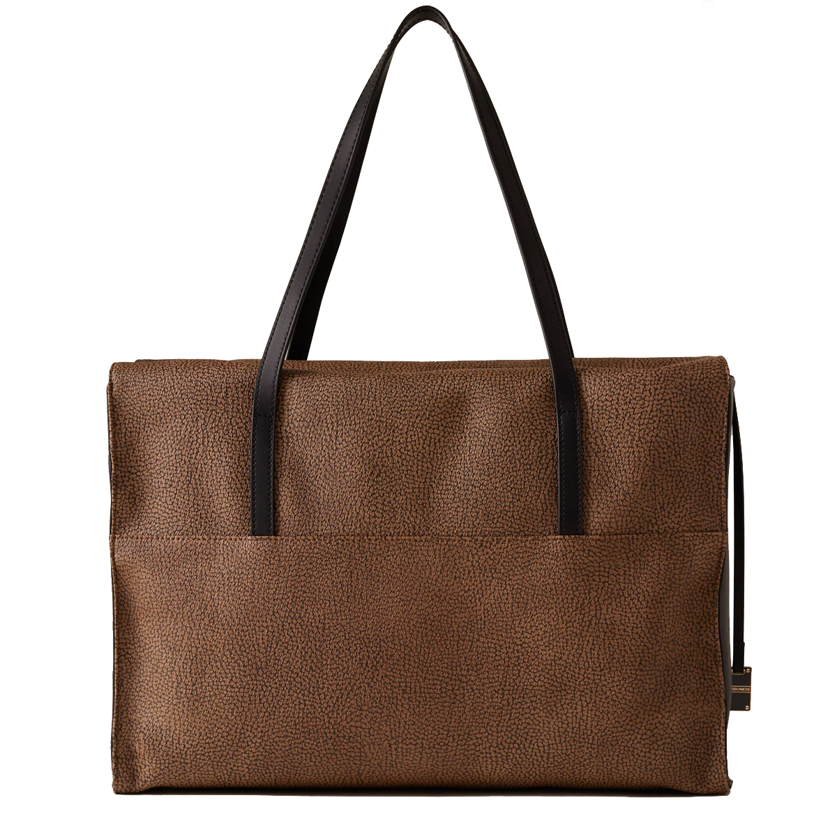 Borbonese Shopping Large OP Naturale Nero - 4 Borbonese Shopping Large OP Naturale Nero - 4