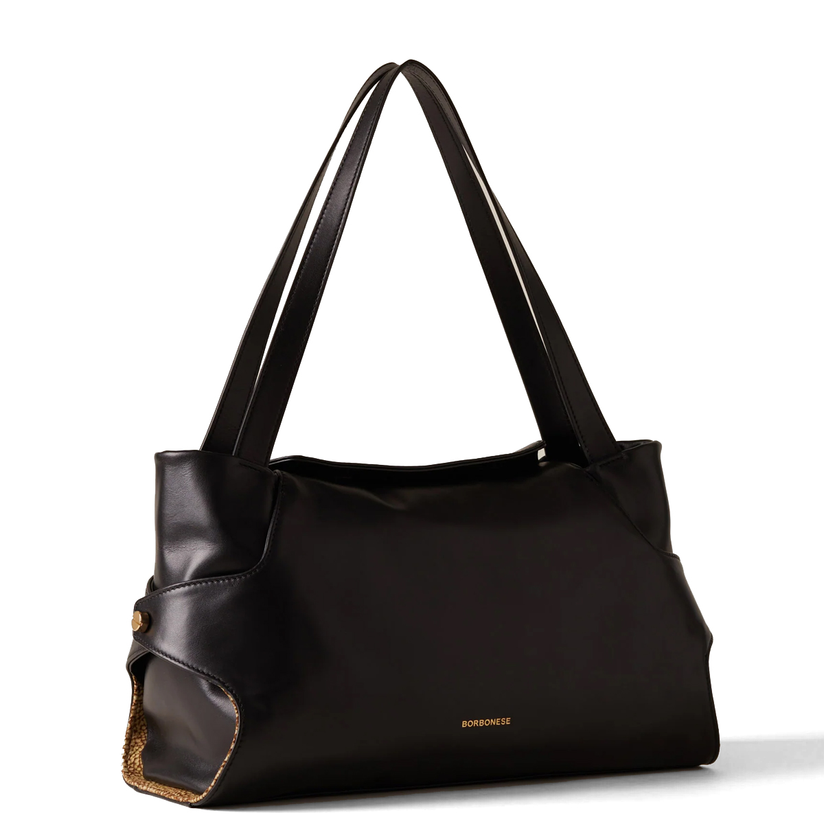 Borbonese Borsa a spalla Medium Coupè Nero - 2
