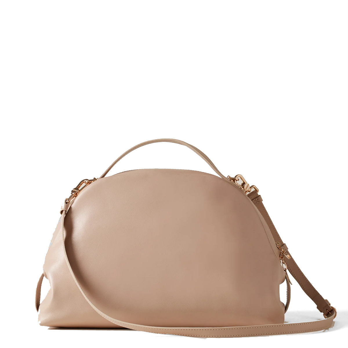 Borbonese Borsa a mano Sexy Bag Medium in pelle Porridge - 3