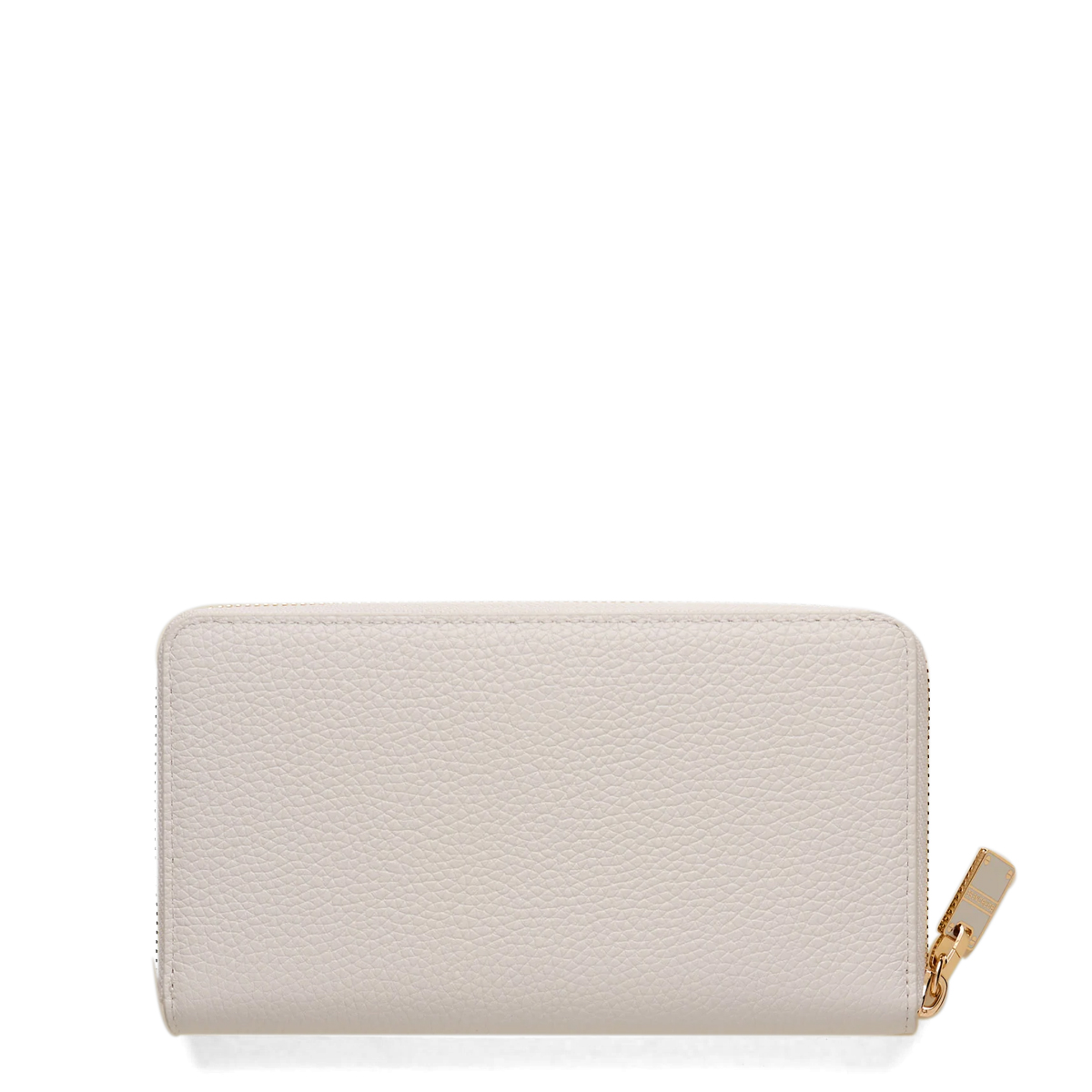 Borbonese Portafoglio RFID in pelle Zip Around Chantilly Cream - 2