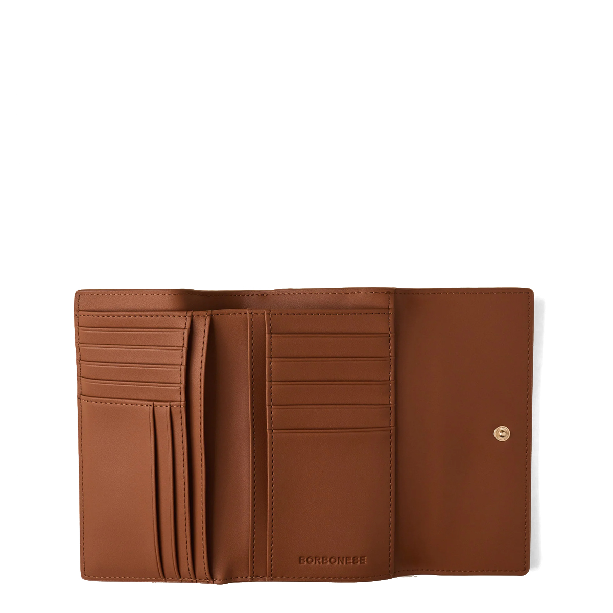Borbonese Portafoglio Medium RFID in tela rivestita Sabbia Terracotta - 3