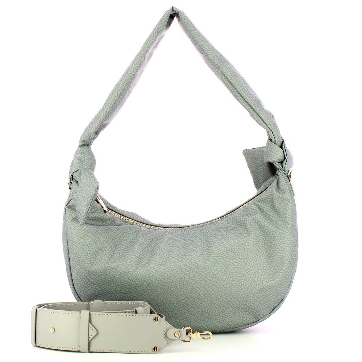 Borbonese Borsa a spalla Hobo Lover Medium Cloud - 4