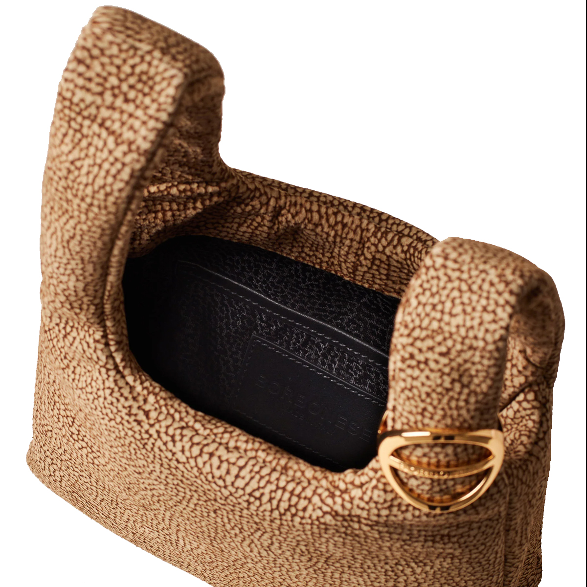Borbonese Borsa a mano Twinnie Small in camoscio OP Naturale - 5 Borbonese Borsa a mano Twinnie Small in camoscio OP Naturale - 5