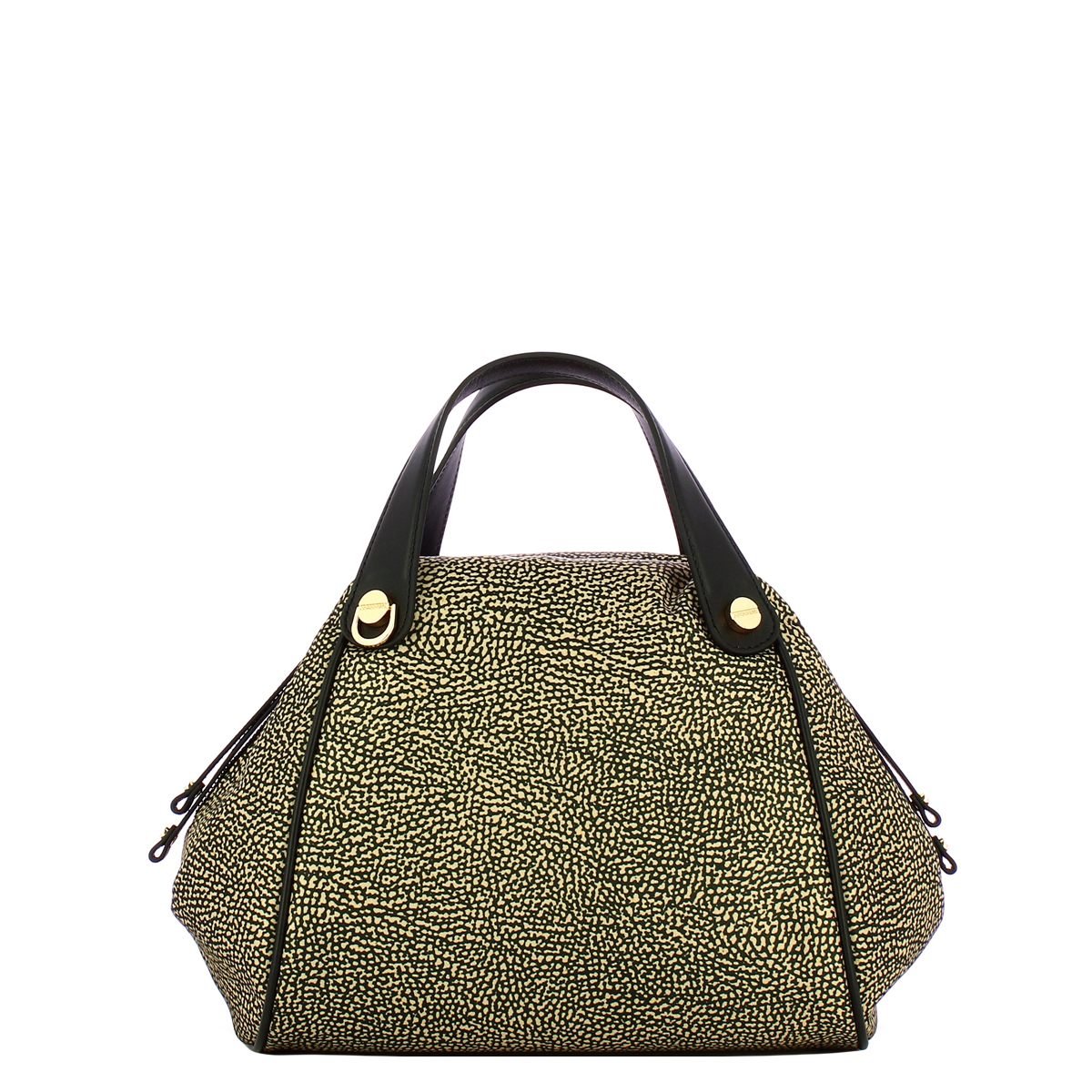 Borbonese Borsa a mano Marie Medium OP Naturale Nero - 1 Borbonese Borsa a mano Marie Medium OP Naturale Nero - 1