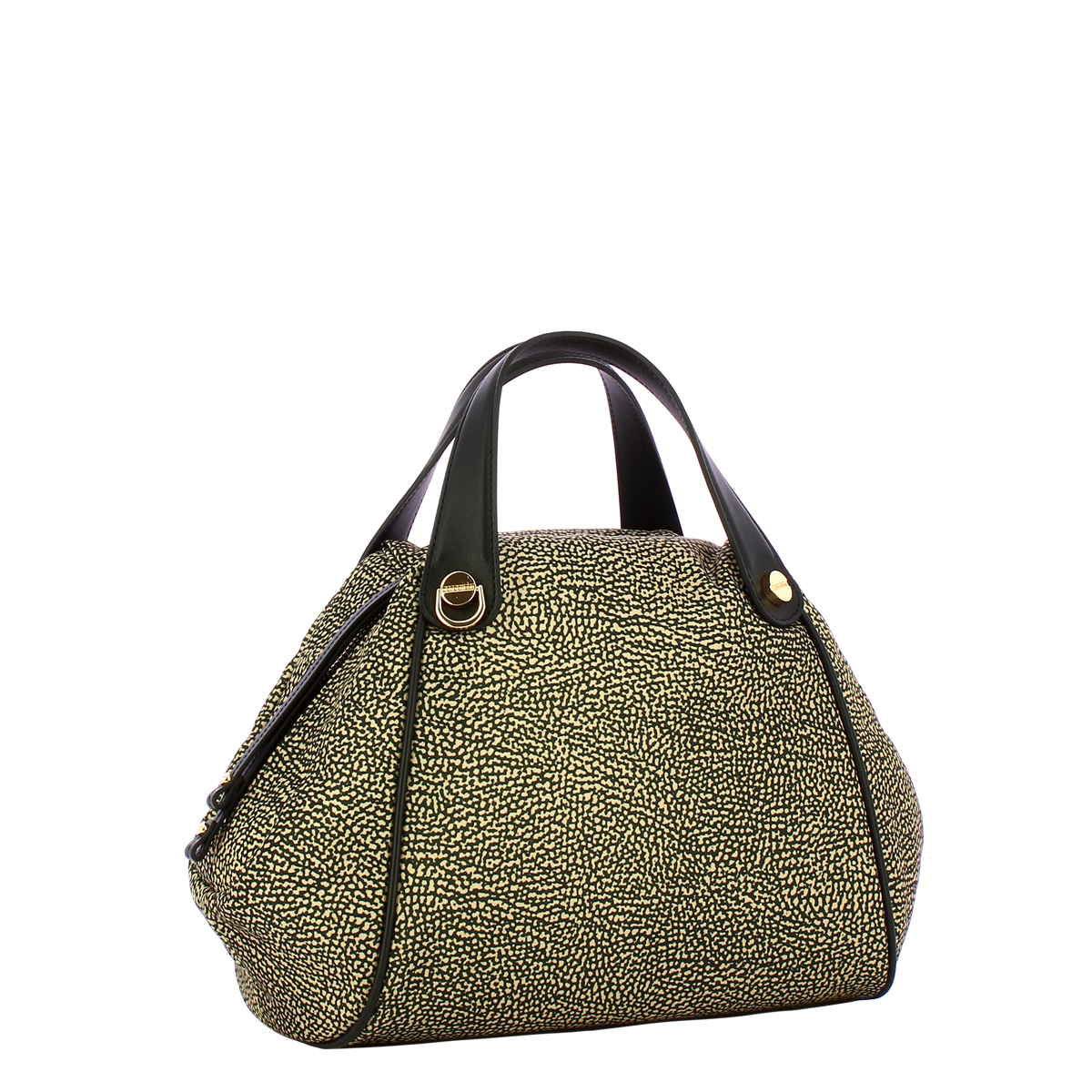 Borbonese Borsa a mano Marie Medium OP Naturale Nero - 2 Borbonese Borsa a mano Marie Medium OP Naturale Nero - 2