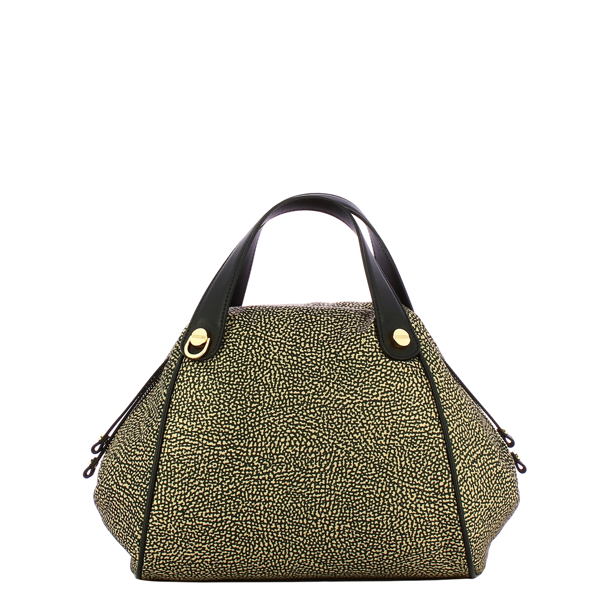 Borbonese Borsa a mano Marie Medium OP Naturale Nero - 3 Borbonese Borsa a mano Marie Medium OP Naturale Nero - 3