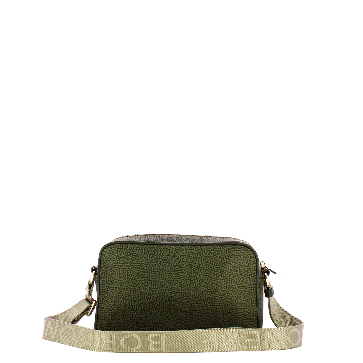 Borbonese Tracollina Small in Nylon Riciclato Alloro - 3