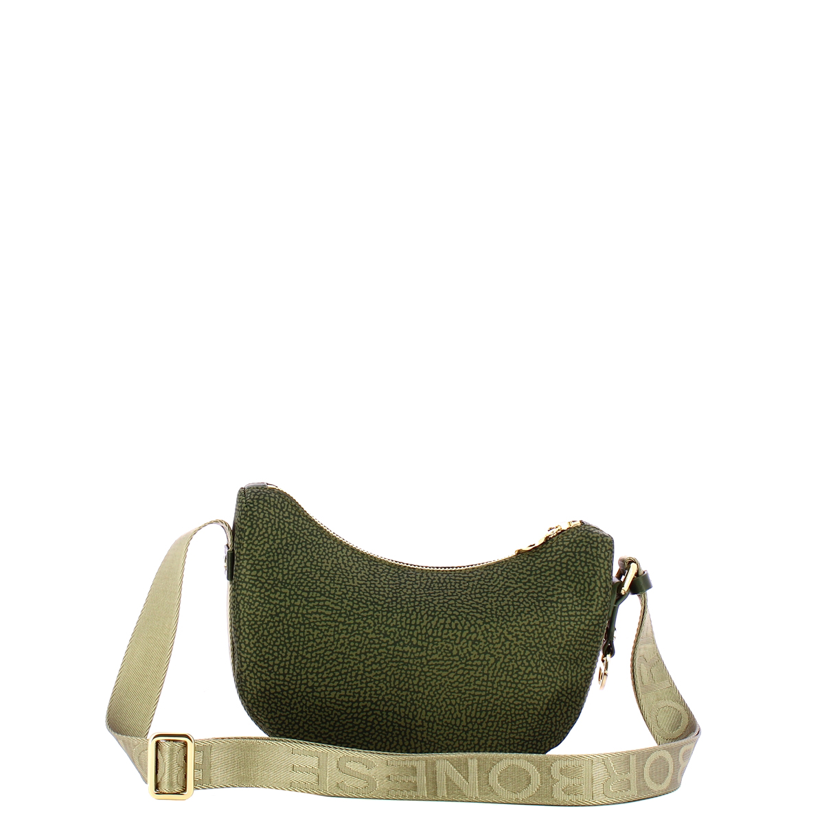 Borbonese Mini Borsa Luna Bag con taschino in Nylon Riciclato Alloro - 3 Borbonese Mini Borsa Luna Bag con taschino in Nylon Riciclato Alloro - 3