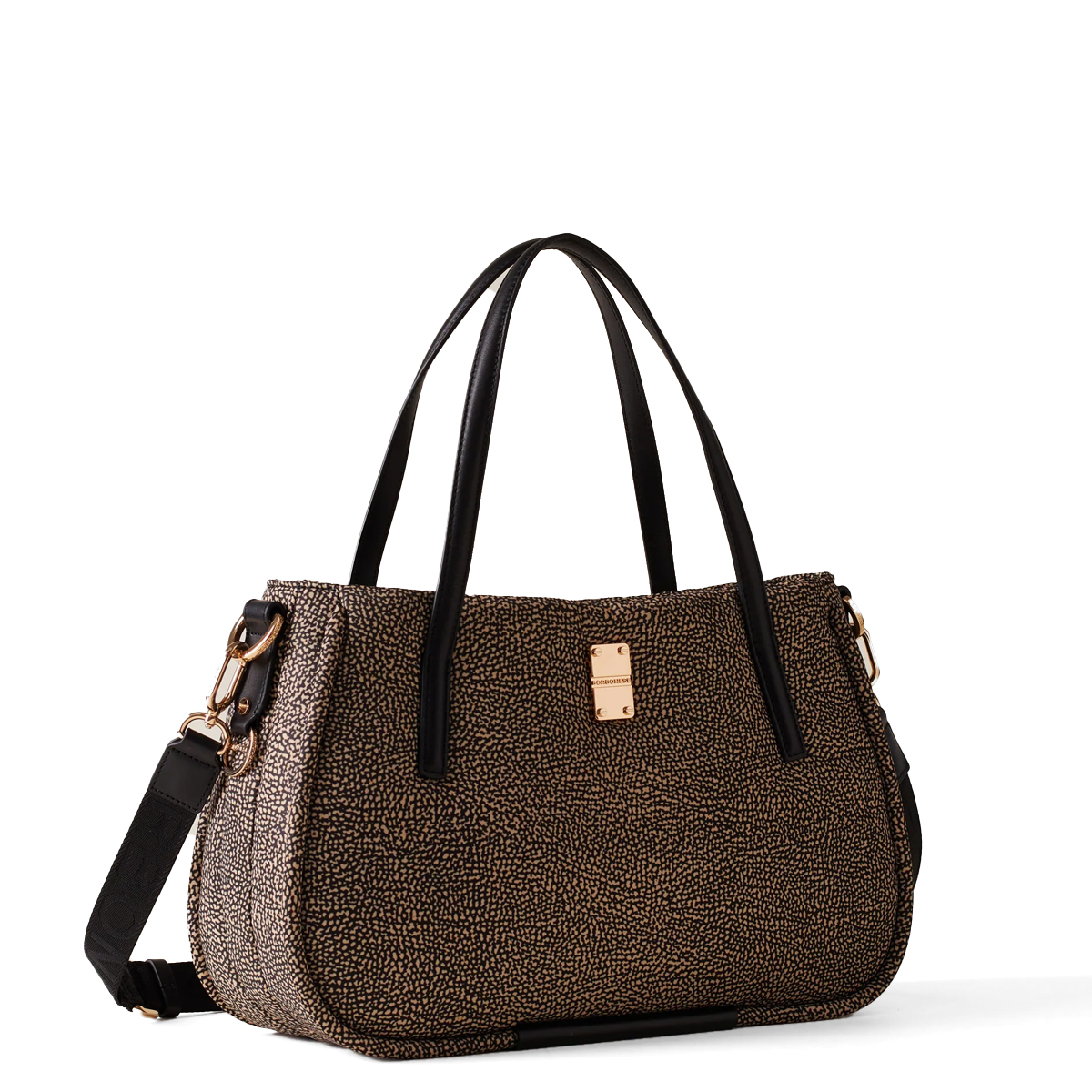 Borbonese Borsa a mano Cahier Medium OP Naturale Medium - 2 Borbonese Borsa a mano Cahier Medium OP Naturale Medium - 2