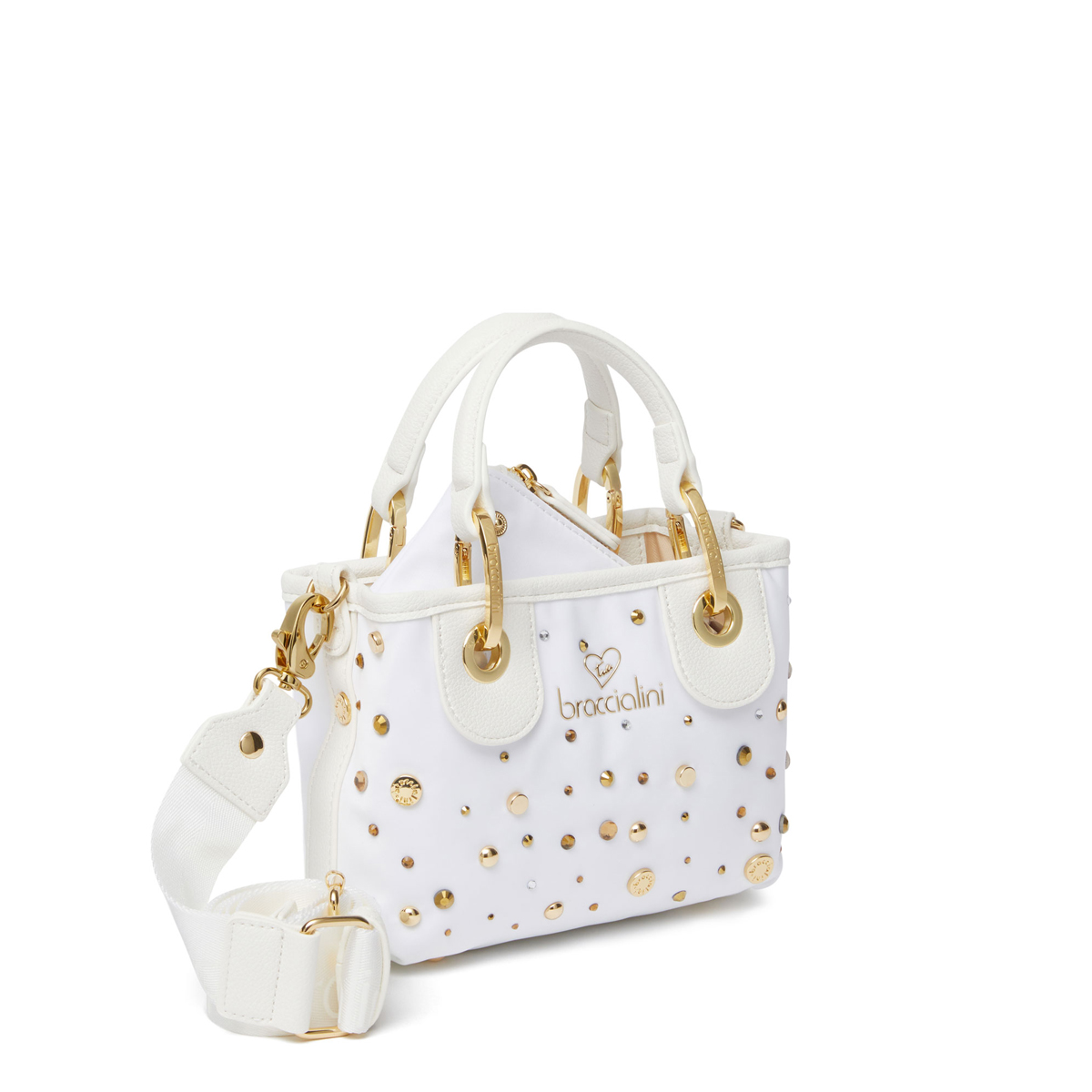 Braccialini Borsa a mano Bethe Strass Bianco - 3