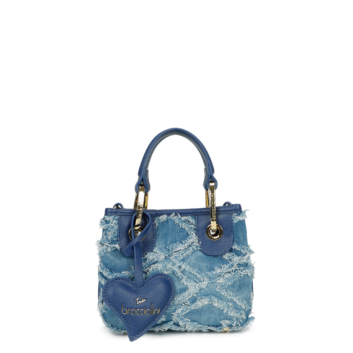 Braccialini Borsa a mano Beth Jeans mini Blu - 1 Braccialini Borsa a mano Beth Jeans mini Blu - 1