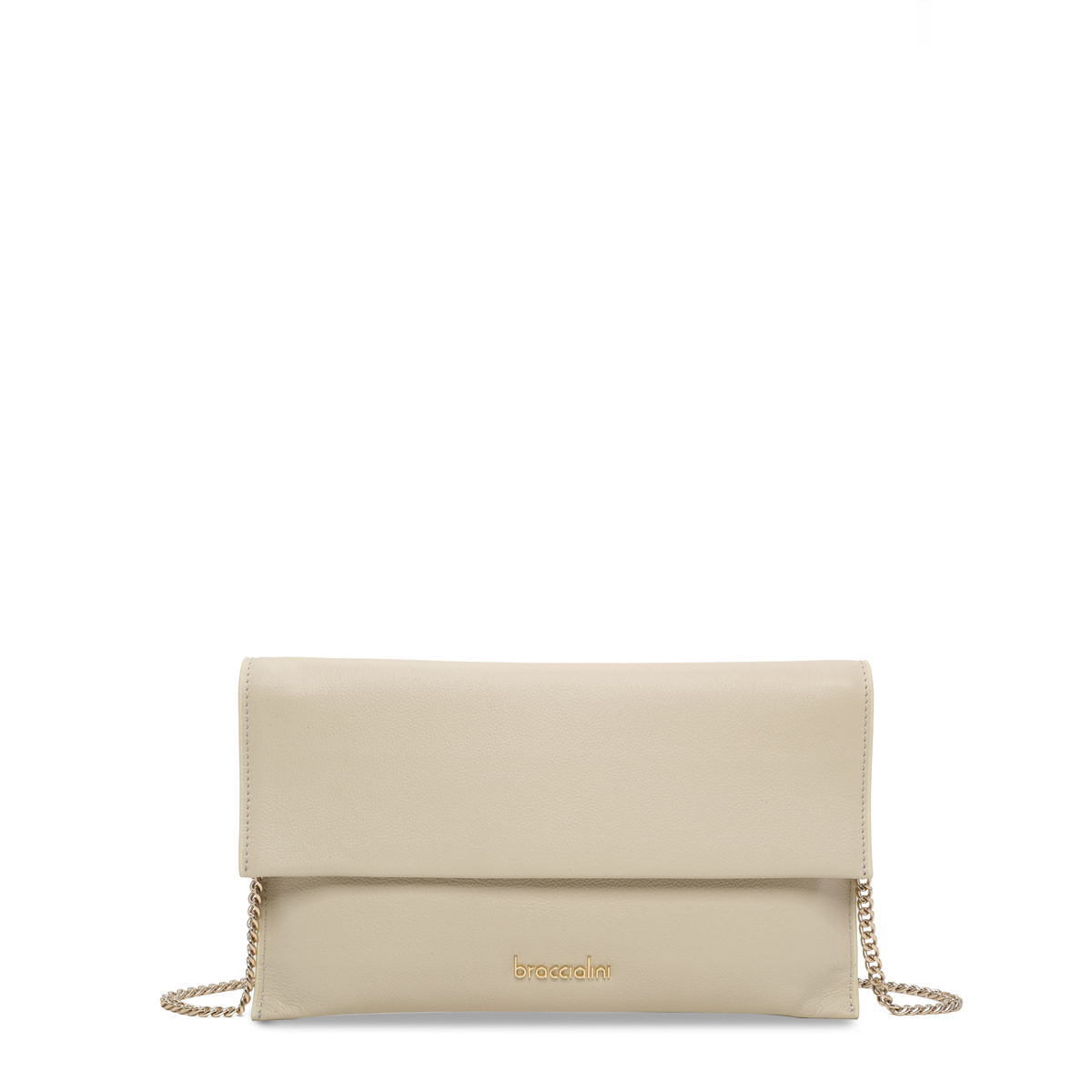 Braccialini Pochette Jinny Leather Beige - 1