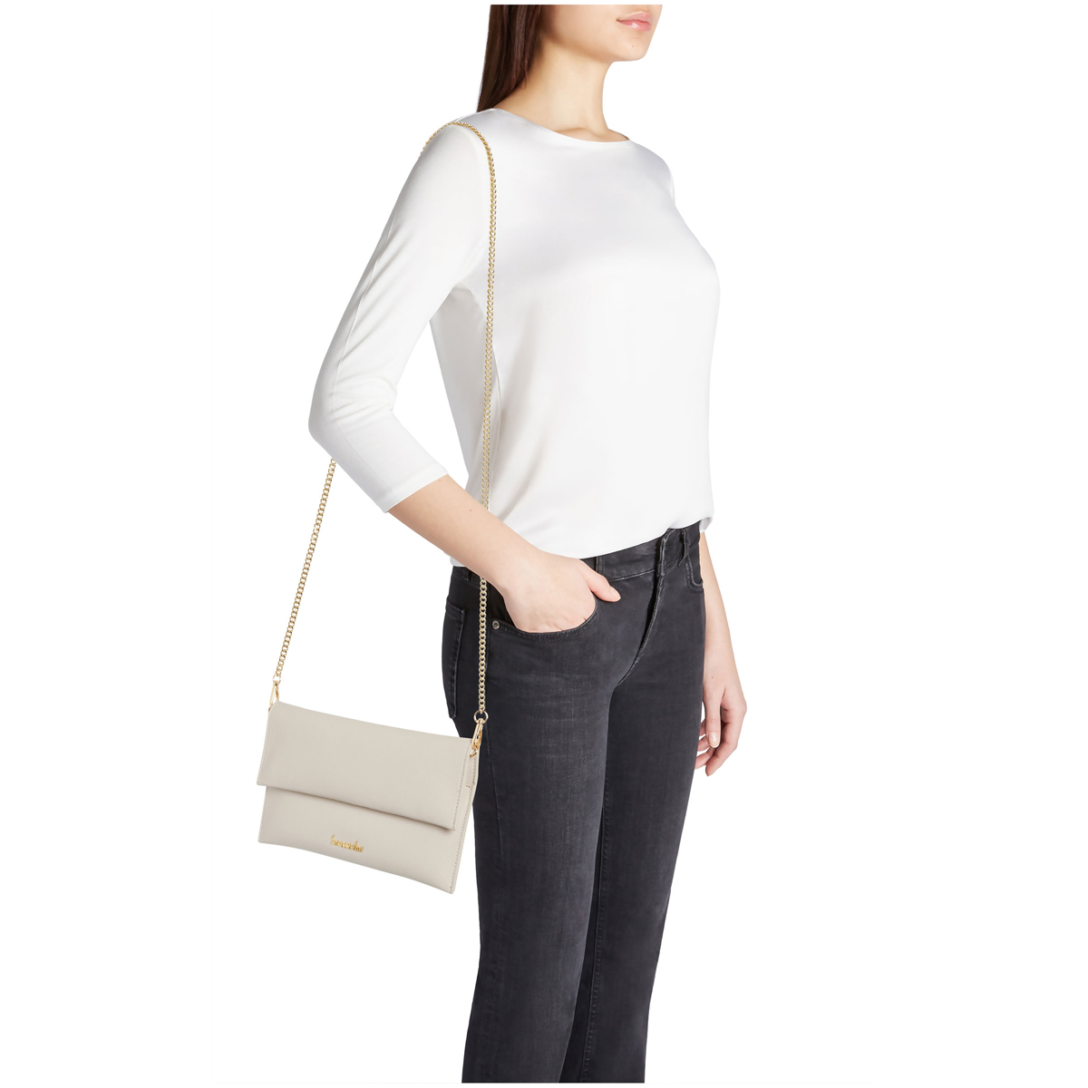 Braccialini Pochette Jinny Leather Beige - 2