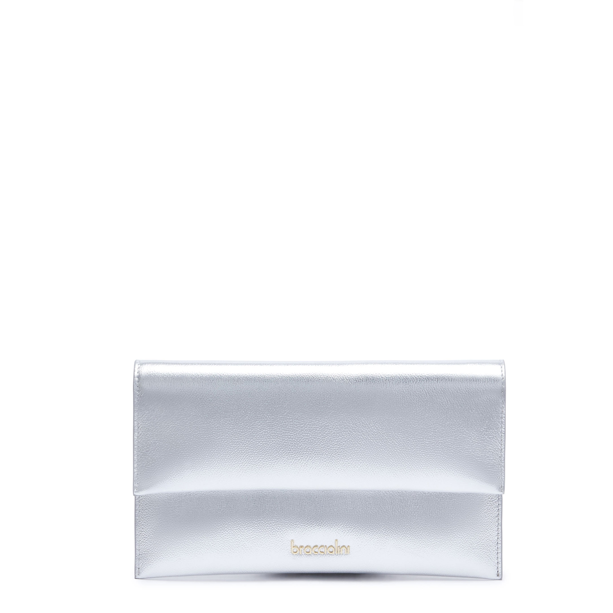 Braccialini Pochette Jinny Leather Argento - 1