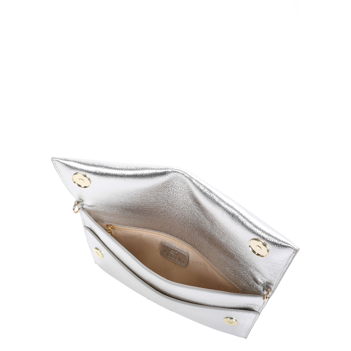 Braccialini Pochette Jinny Leather Argento - 3