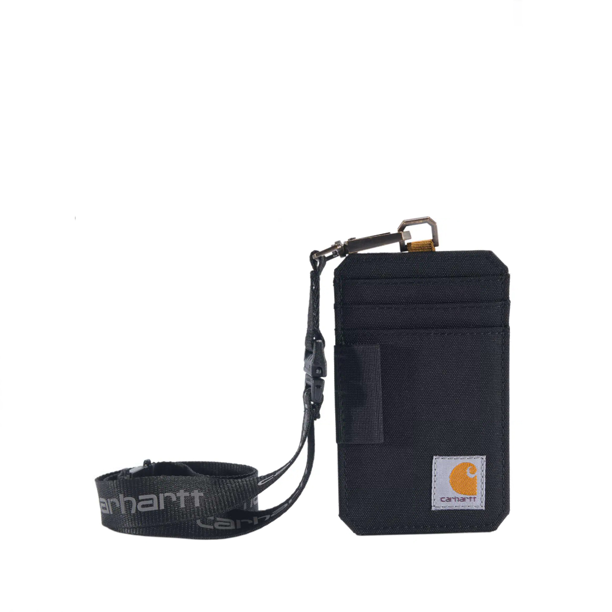 Carhartt Portatessere Duck ID Holder Black - 1 Carhartt Portatessere Duck ID Holder Black - 1