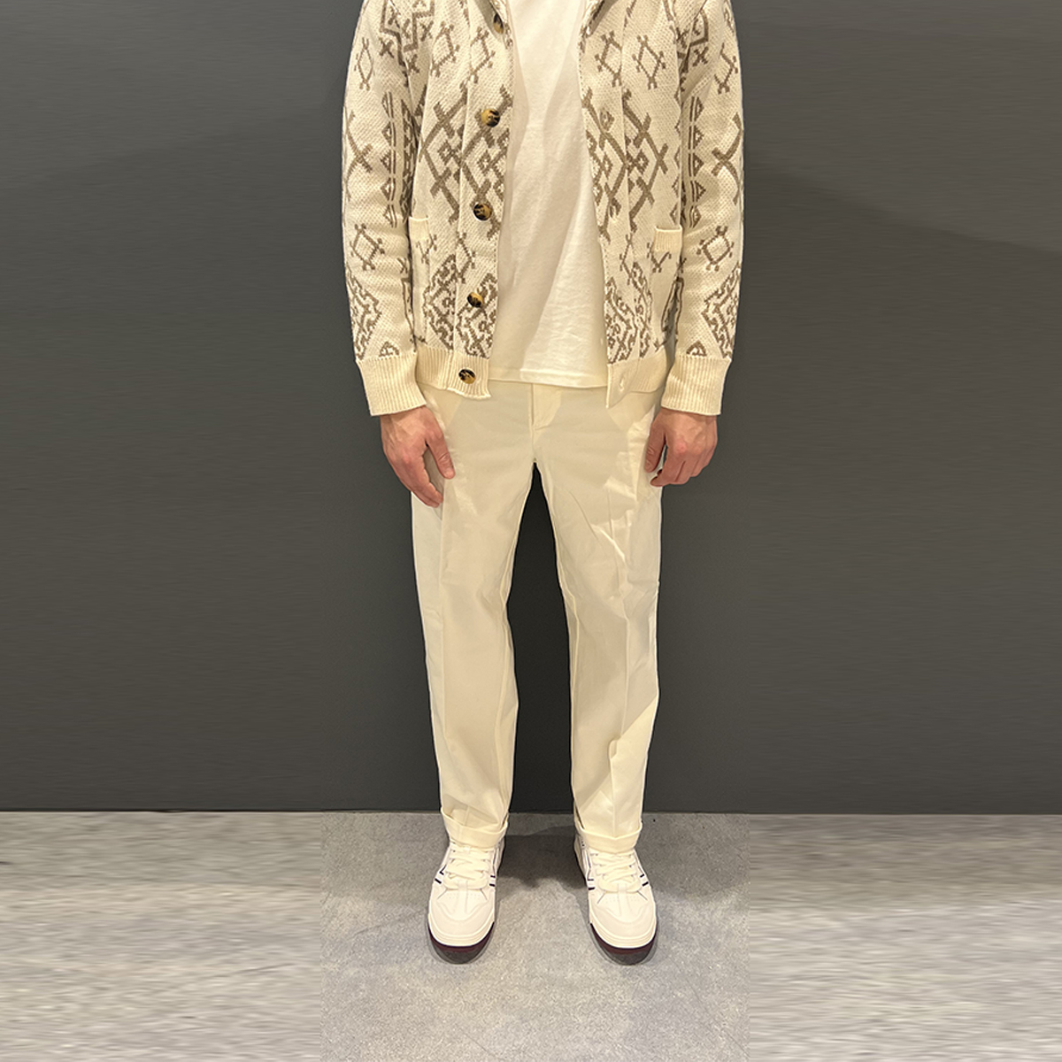 Clark Pantaloni Ancon Tailored Ivory - 2 Clark Pantaloni Ancon Tailored Ivory - 2