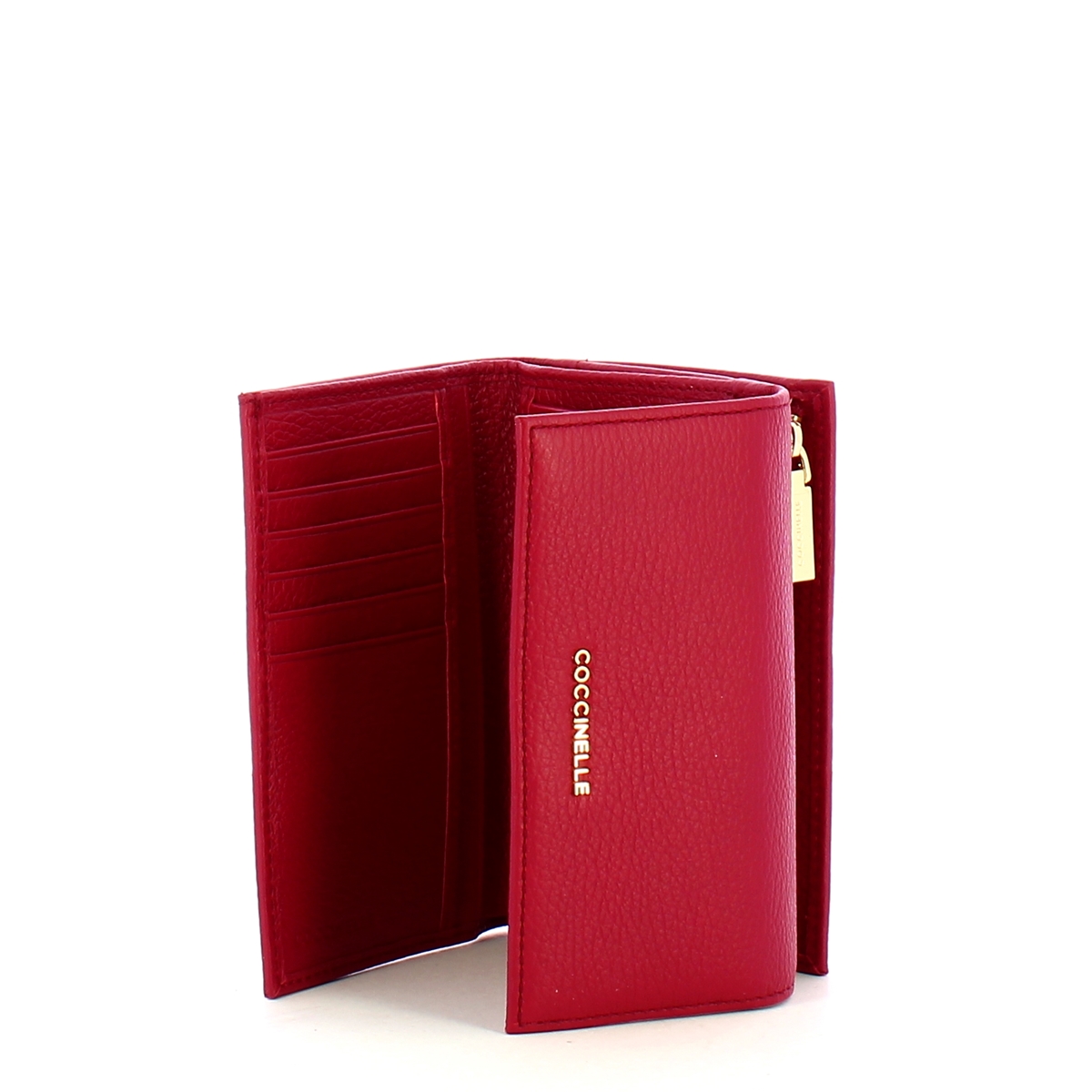 Coccinelle Portafoglio Metallic Soft Sangria - 3