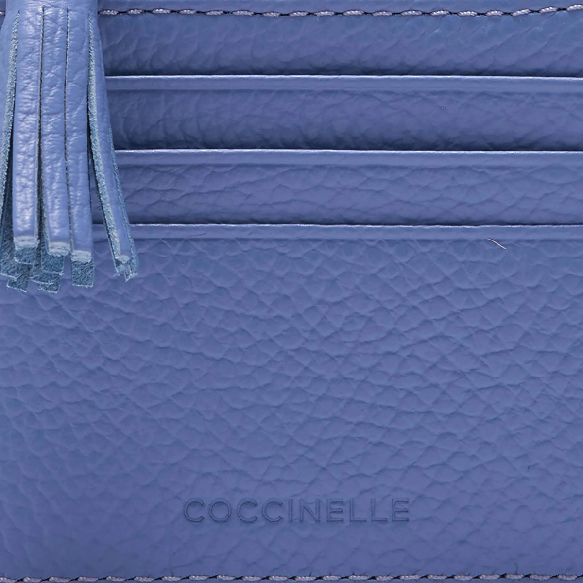 Coccinelle Bustina Porta Carte di Credito con nappina Azul - 3