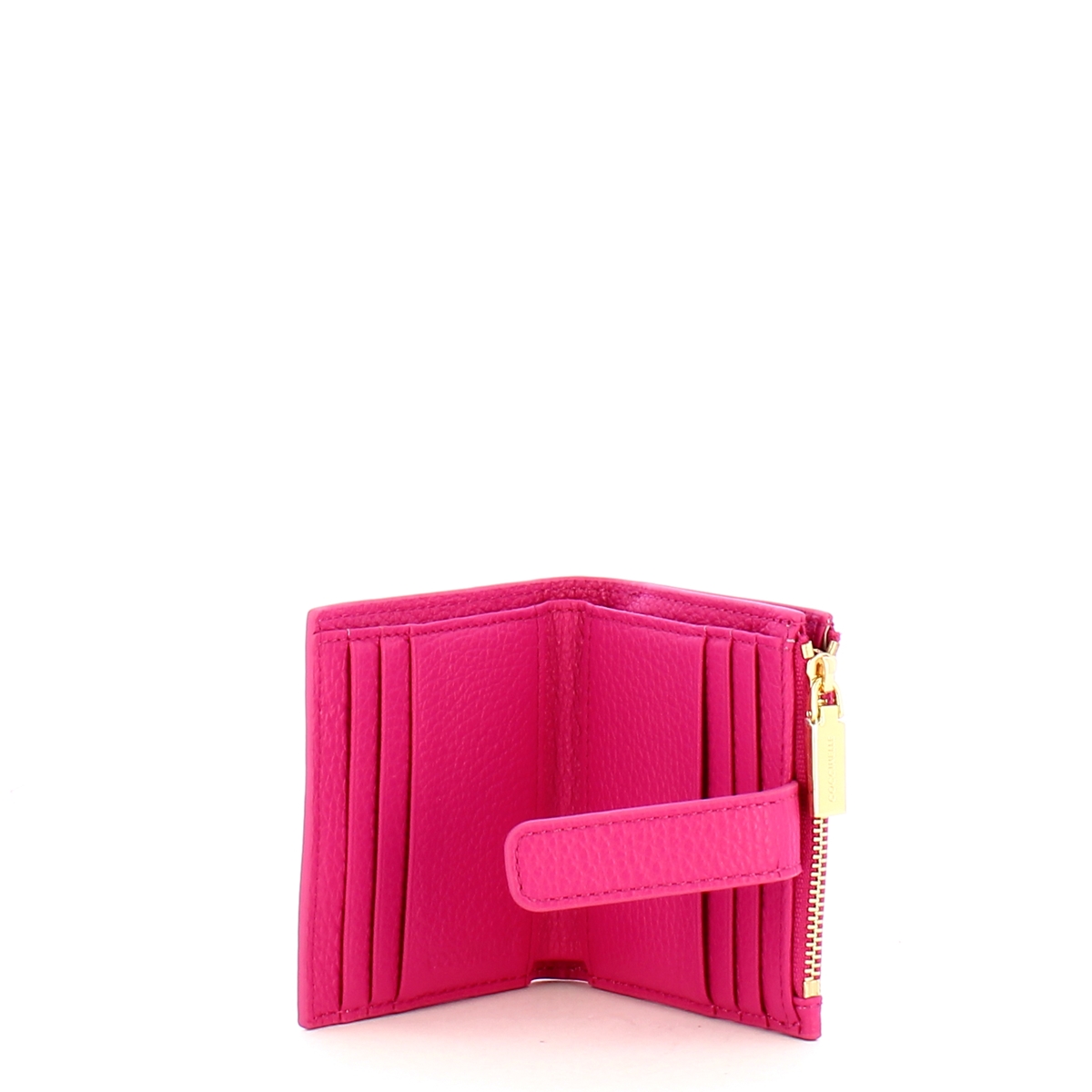 Coccinelle Porta Tessere Metallic Soft Small New Fucsia - 3
