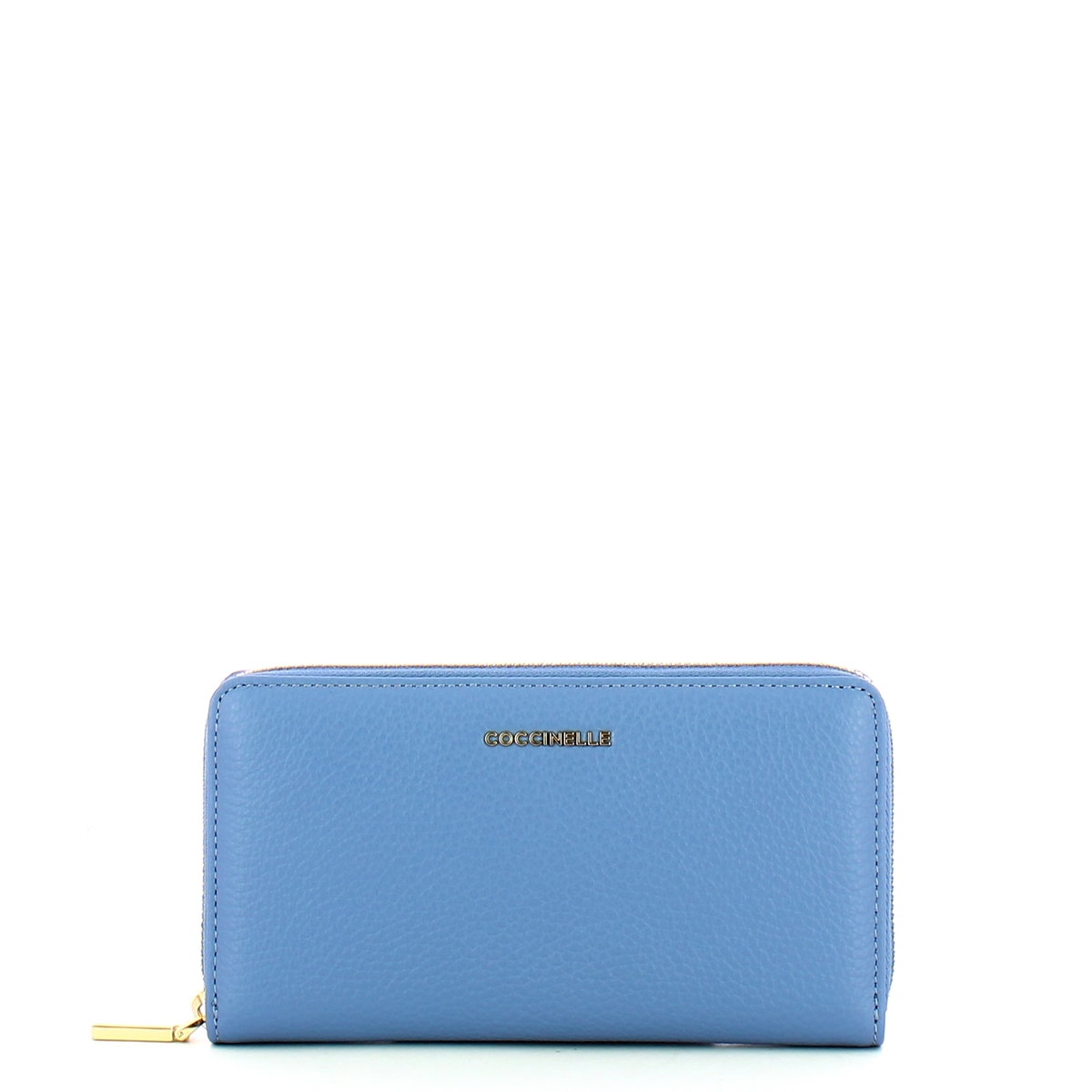 Coccinelle Portafoglio Metallic Soft Large Zip Around Azul - 1