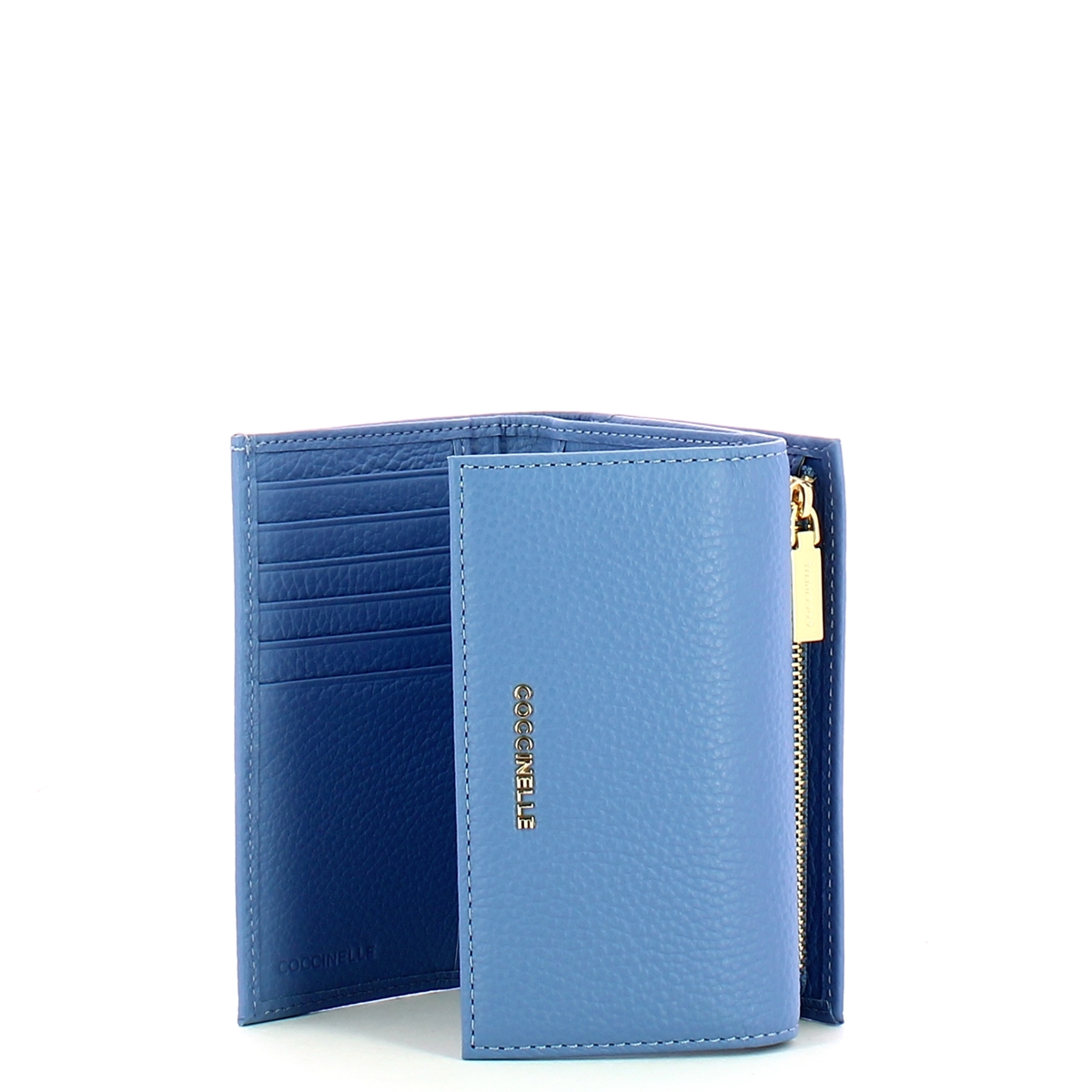 Coccinelle Portafoglio Metallic Soft Azul - 3